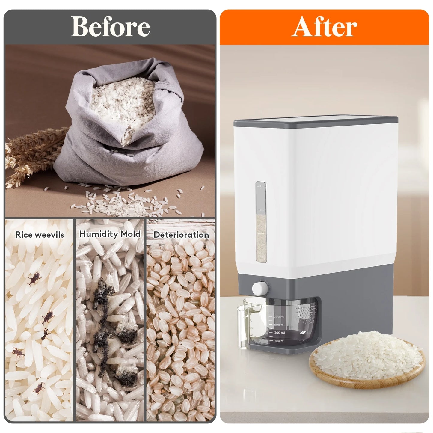 DISPENSADOR DE ARROZ